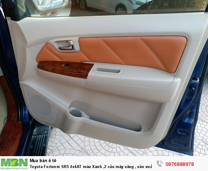 Toyota Fortuner SR5 4x4AT màu Xanh ,2 cầu máy xăng , sản xuất 2008 nhập khẩu Thái Lan