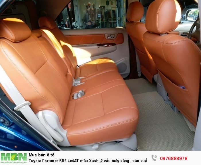 Toyota Fortuner SR5 4x4AT màu Xanh ,2 cầu máy xăng , sản xuất 2008 nhập khẩu Thái Lan