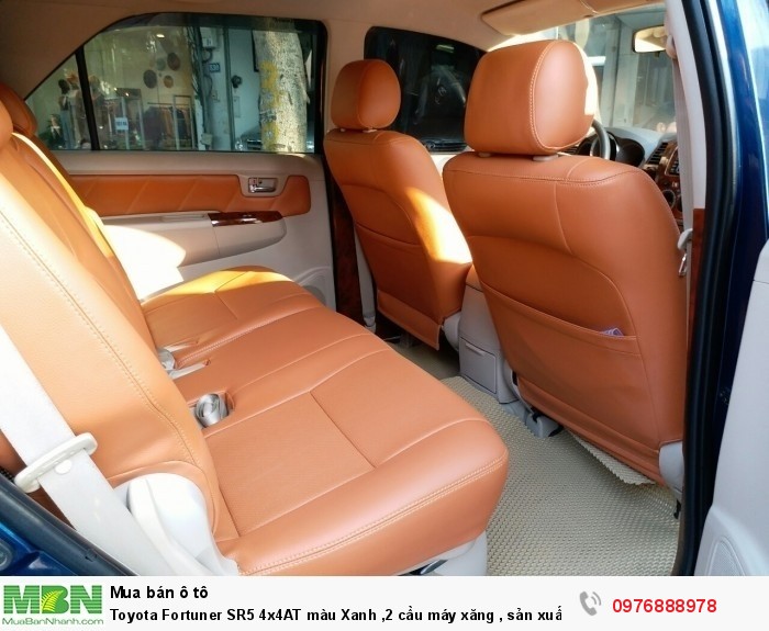 Toyota Fortuner SR5 4x4AT màu Xanh ,2 cầu máy xăng , sản xuất 2008 nhập khẩu Thái Lan