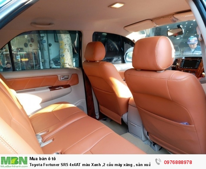 Toyota Fortuner SR5 4x4AT màu Xanh ,2 cầu máy xăng , sản xuất 2008 nhập khẩu Thái Lan