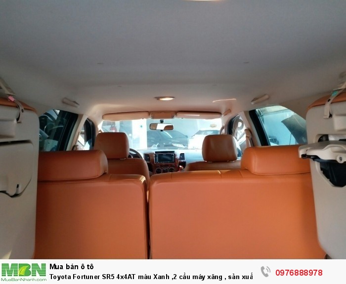 Toyota Fortuner SR5 4x4AT màu Xanh ,2 cầu máy xăng , sản xuất 2008 nhập khẩu Thái Lan