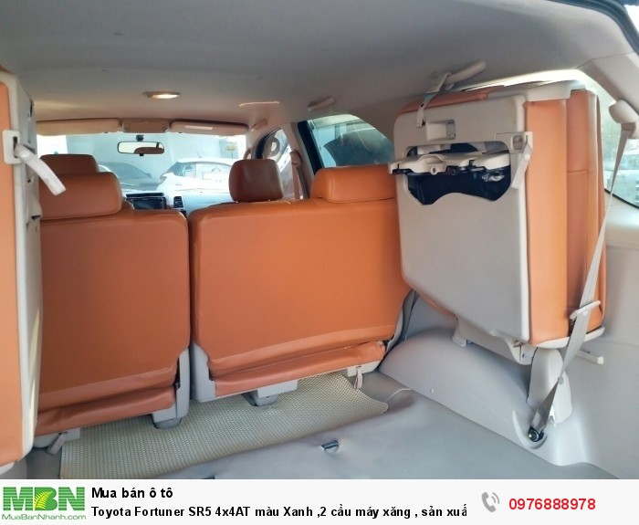 Toyota Fortuner SR5 4x4AT màu Xanh ,2 cầu máy xăng , sản xuất 2008 nhập khẩu Thái Lan