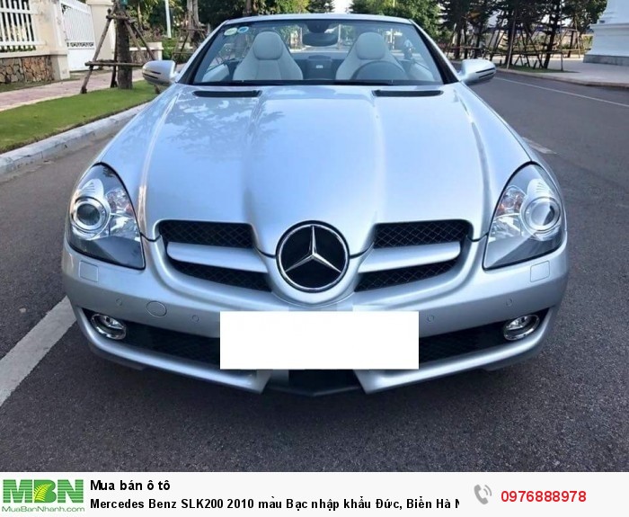 Mercedes Benz SLK200 2010 màu Bạc nhập khẩu Đức, Biển Hà Nội