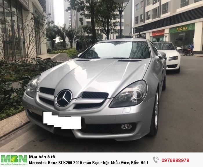 Mercedes Benz SLK200 2010 màu Bạc nhập khẩu Đức, Biển Hà Nội