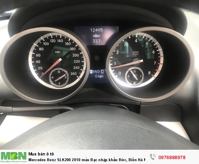 Mercedes Benz SLK200 2010 màu Bạc nhập khẩu Đức, Biển Hà Nội