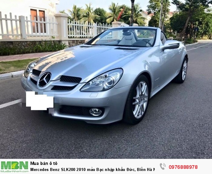 Mercedes Benz SLK200 2010 màu Bạc nhập khẩu Đức, Biển Hà Nội