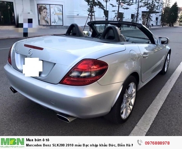 Mercedes Benz SLK200 2010 màu Bạc nhập khẩu Đức, Biển Hà Nội