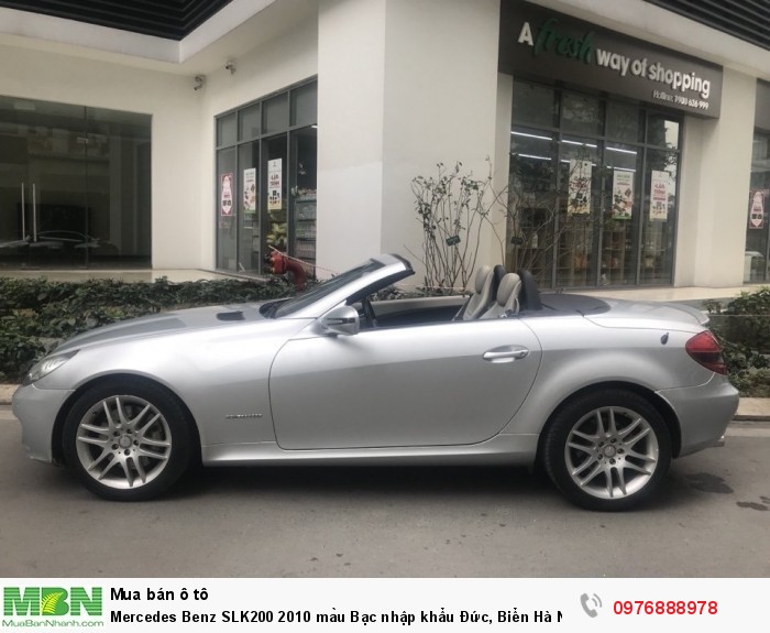 Mercedes Benz SLK200 2010 màu Bạc nhập khẩu Đức, Biển Hà Nội