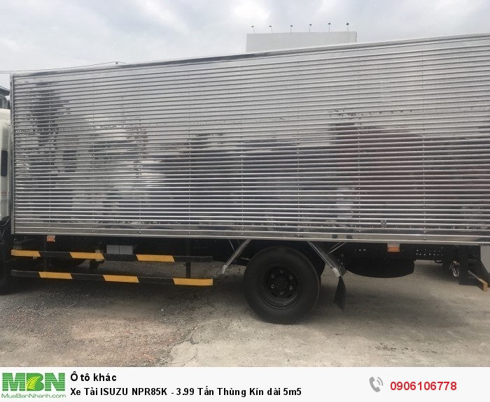 Xe Tải ISUZU NPR85K - 3.99 Tấn Thùng Kín dài 5m5