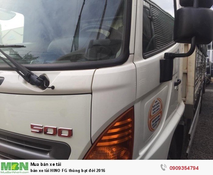 Bán xe tải HINO FG thùng bạt đời 2016