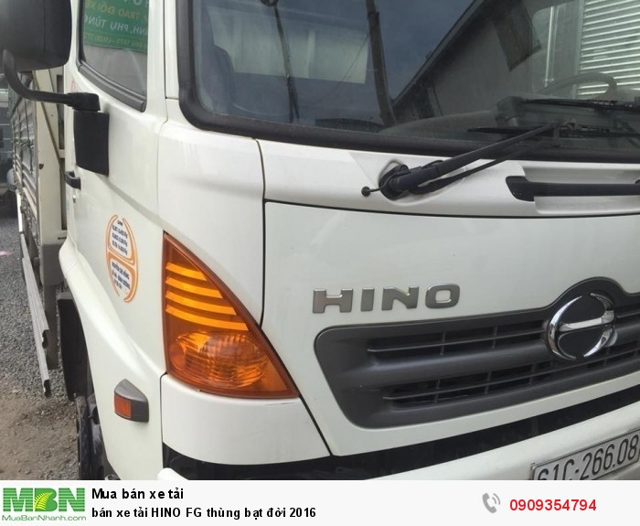 Bán xe tải HINO FG thùng bạt đời 2016