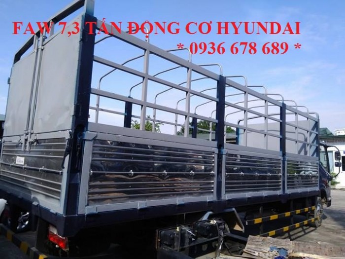 Bán xe tải GM Faw 7,3 tấn động cơ hyundai,thùng dài 6m25, giá rẻ nhất