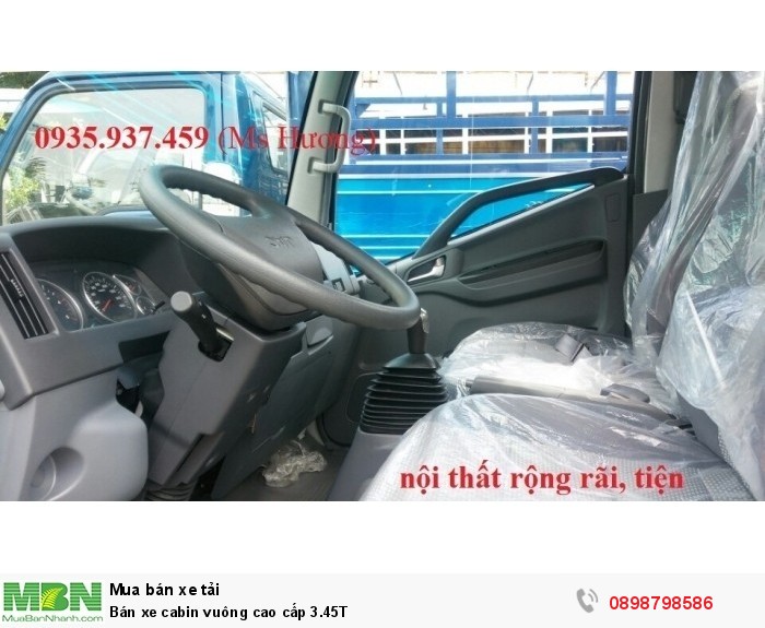 Bán xe cabin vuông cao cấp 3.45T