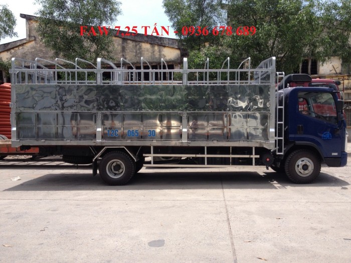 Xe tải faw gm 7,25 tấn thùng dài 6,3m,động cơ 140PS cực khỏe,giá siêu rẻ
