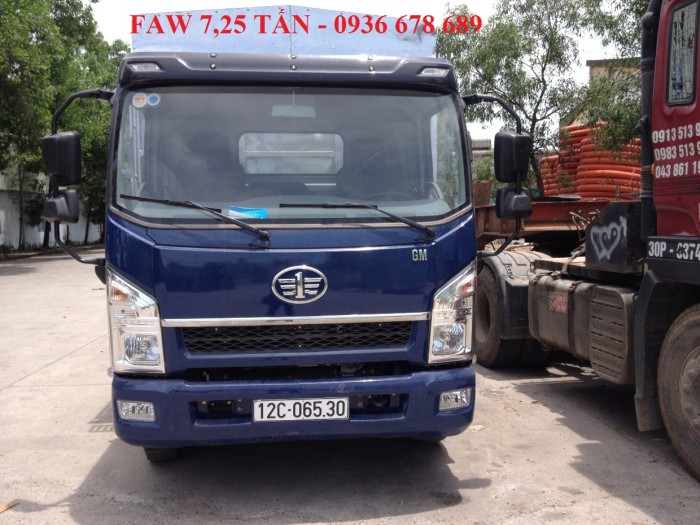 Xe tải faw gm 7,25 tấn thùng dài 6,3m,động cơ 140PS cực khỏe,giá siêu rẻ