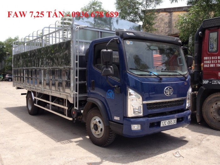 Xe tải faw gm 7,25 tấn thùng dài 6,3m,động cơ 140PS cực khỏe,giá siêu rẻ