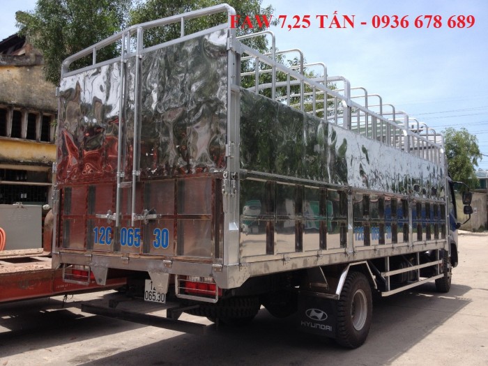 Xe tải faw gm 7,25 tấn thùng dài 6,3m,động cơ 140PS cực khỏe,giá siêu rẻ