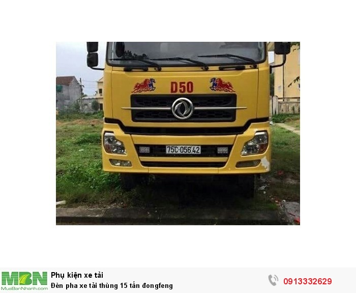 Đèn pha xe tải thùng 15 tấn đongfeng