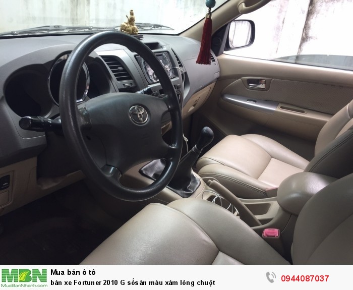 bán xe Fortuner 2010 G sốsàn màu xám lông chuột
