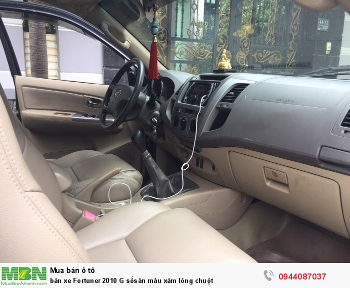 bán xe Fortuner 2010 G sốsàn màu xám lông chuột
