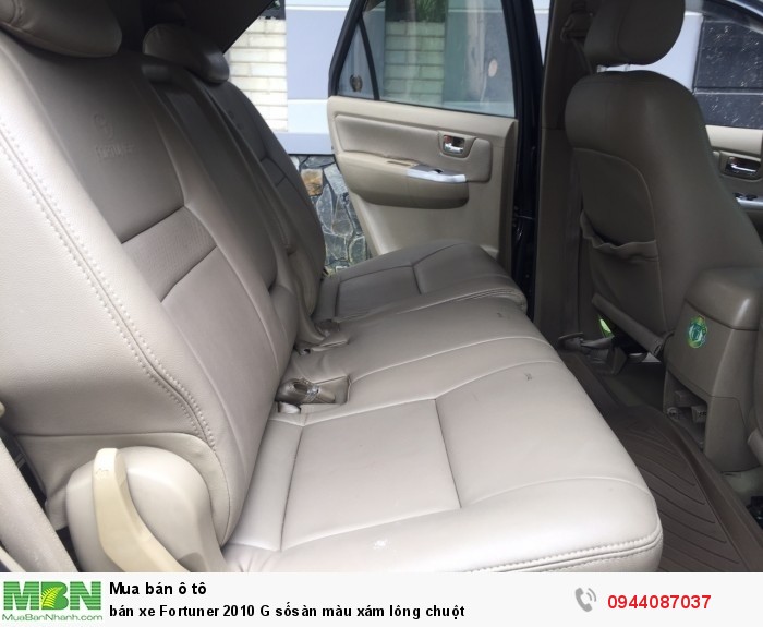 bán xe Fortuner 2010 G sốsàn màu xám lông chuột