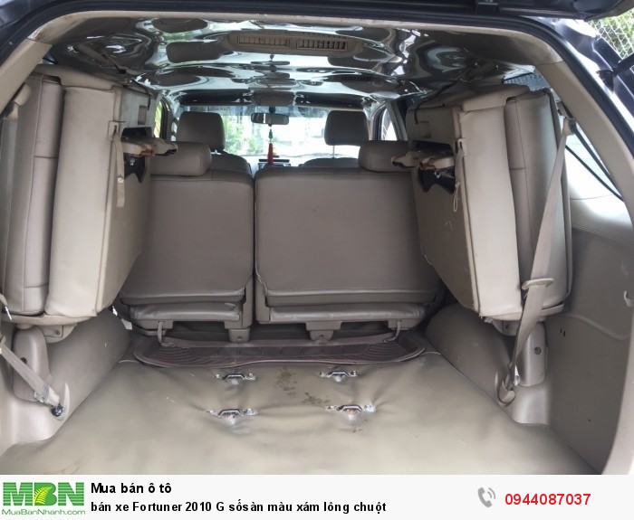 bán xe Fortuner 2010 G sốsàn màu xám lông chuột