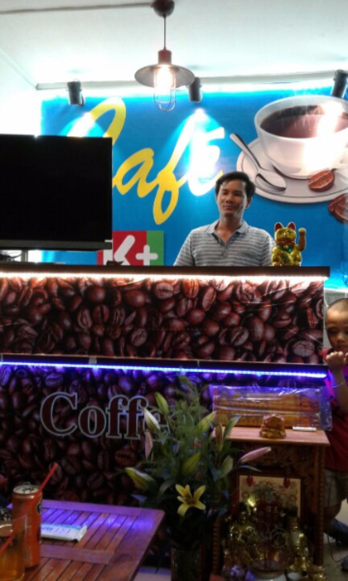 Sang quán Cafe đầy đủ vật dụng, Rạch Bùng Binh, Q3