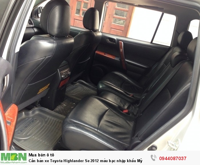 Cần bán xe Toyota Highlander Se 2012 màu bạc nhập khẩu Mỹ