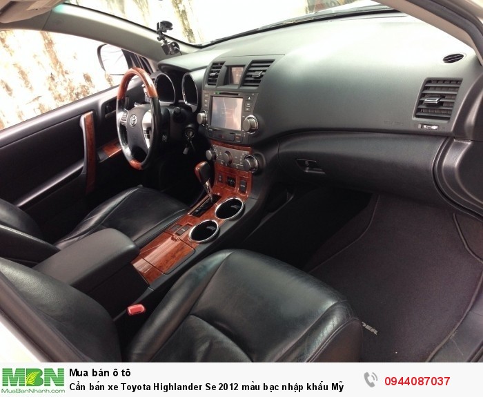 Cần bán xe Toyota Highlander Se 2012 màu bạc nhập khẩu Mỹ