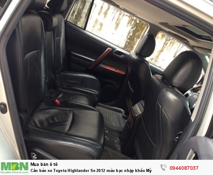 Cần bán xe Toyota Highlander Se 2012 màu bạc nhập khẩu Mỹ