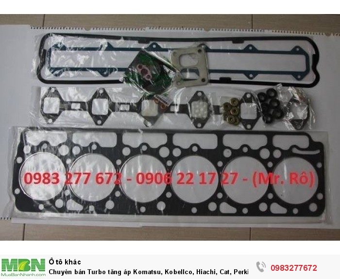 Chuyên bán Turbo tăng áp Komatsu, Kobellco, Hiachi, Cat, Perkins, Deuzt, Garrett, IHI, Holset