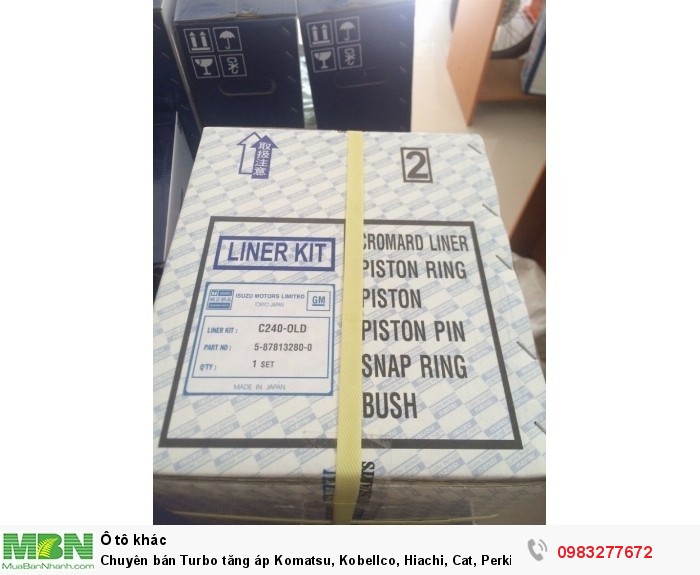 Chuyên bán Turbo tăng áp Komatsu, Kobellco, Hiachi, Cat, Perkins, Deuzt, Garrett, IHI, Holset