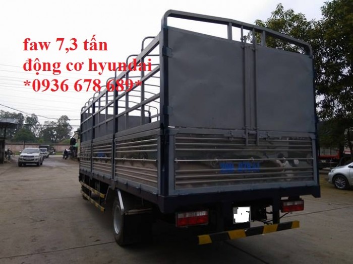 Đại lý xe tải faw 7T3 (7 tấn 3) động cơ hyundai,thùng dài 6m25,giá rẻ nhất toàn quốc
