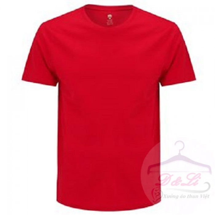 Áo thun trơn màu đỏ form rộng cotton 4 chiều giá rẻ6