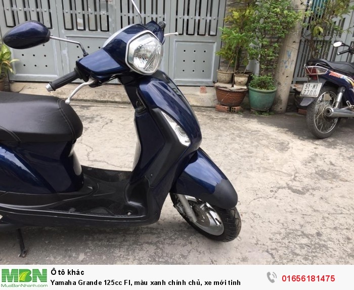 Yamaha Grande 125cc FI, màu xanh chính chủ, xe mới tinh