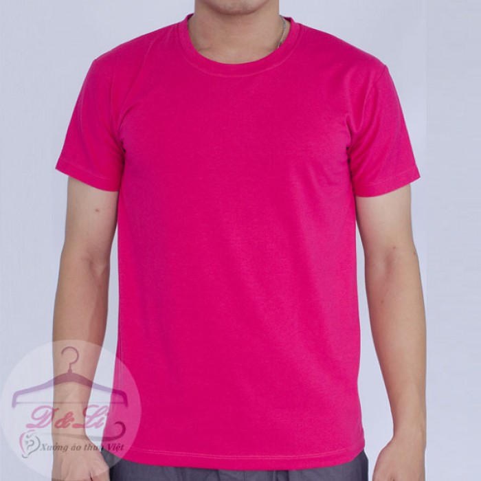 Áo thun hồng sen cotton 4 chiều TPHCM5