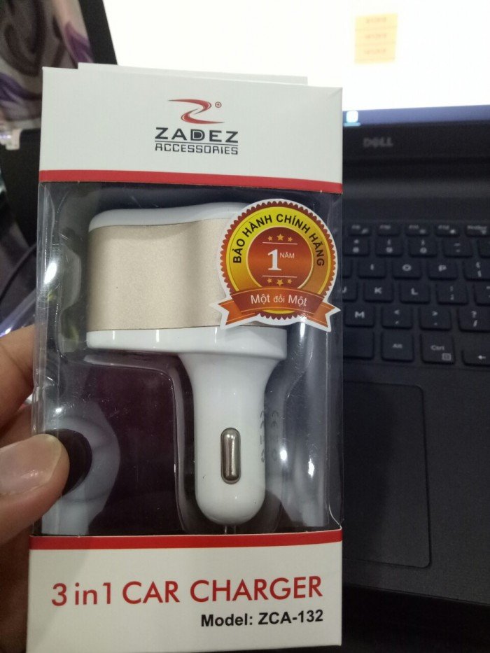 Cốc sạc xe hơi Zadez ZCA 132 chính hãng