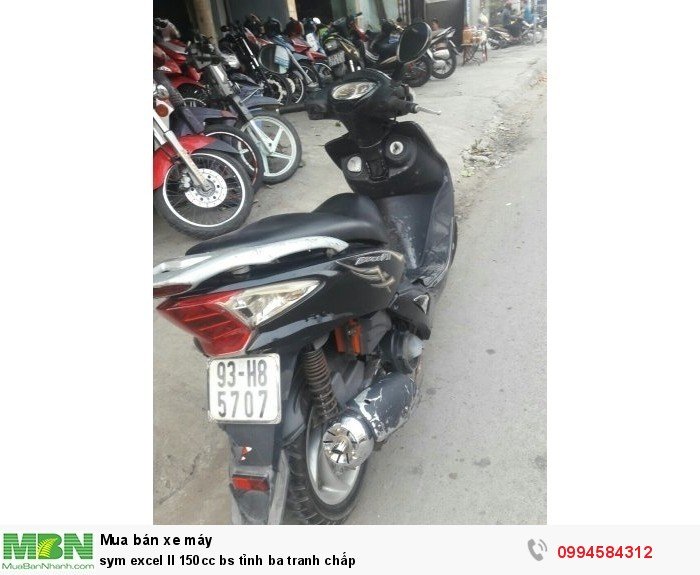 Sym Excel ll 150cc bs tỉnh ba tranh chấp