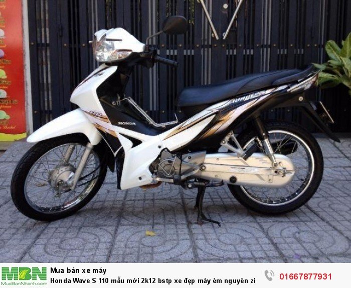 Honda Wave S 110 mẫu mới 2k12 bstp xe đẹp máy êm nguyên zin mới 95%