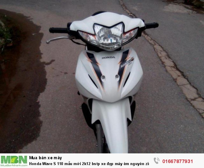 Honda Wave S 110 mẫu mới 2k12 bstp xe đẹp máy êm nguyên zin mới 95%