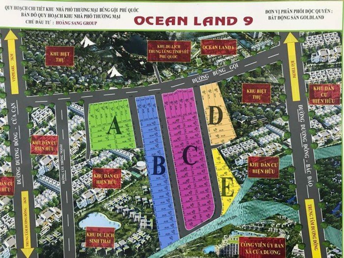 Đất Nền Dự Án Ocean Land 9 Đường Búng Gội, Sổ Hồng Riêng, Ck 15%