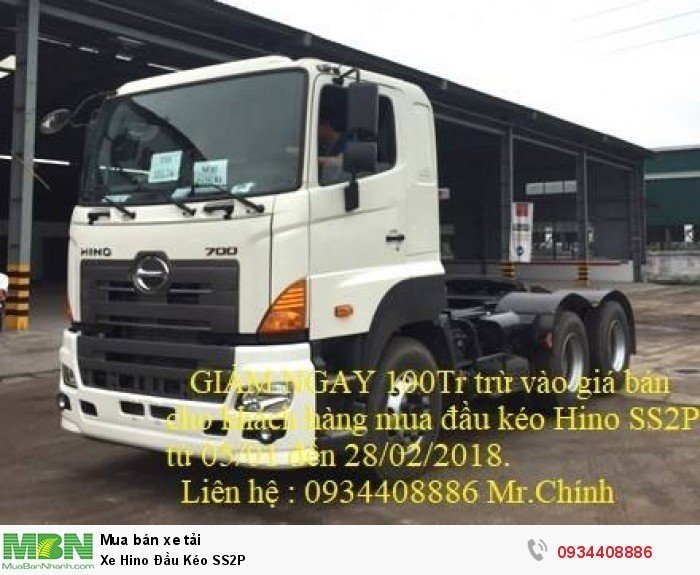 Xe Hino Đầu Kéo SS2P