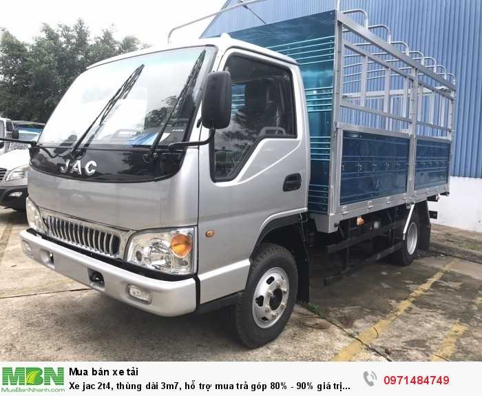 Xe jac 2t4, thùng dài 3m7, hỗ trợ mua trả góp 80% - 90% giá trị xe