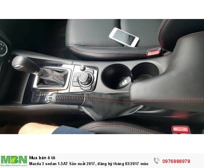 Mazda 3 sedan 1.5AT Sản xuất 2017, đăng ký tháng 03/2017 màu Đỏ