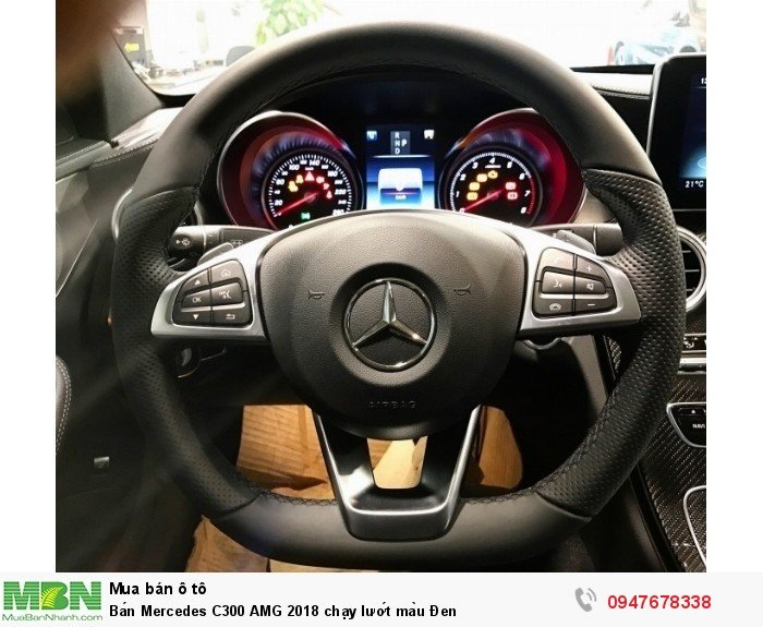 Bán Mercedes C300 AMG 2018 chạy lướt màu Đen