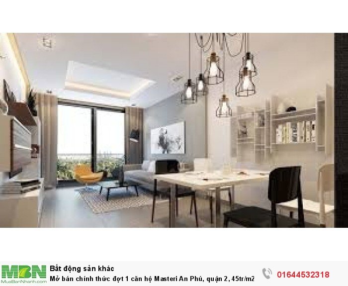 Mở bán chính thức đợt 1 căn hộ Masteri An Phú, quận 2, 45tr/m2, chiết khấu 1%, bàn giao hoàn thiện