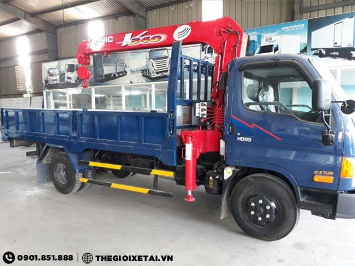 Bán xe tải Hyundai HD99 Gắn cẩu Unic Giao ngay