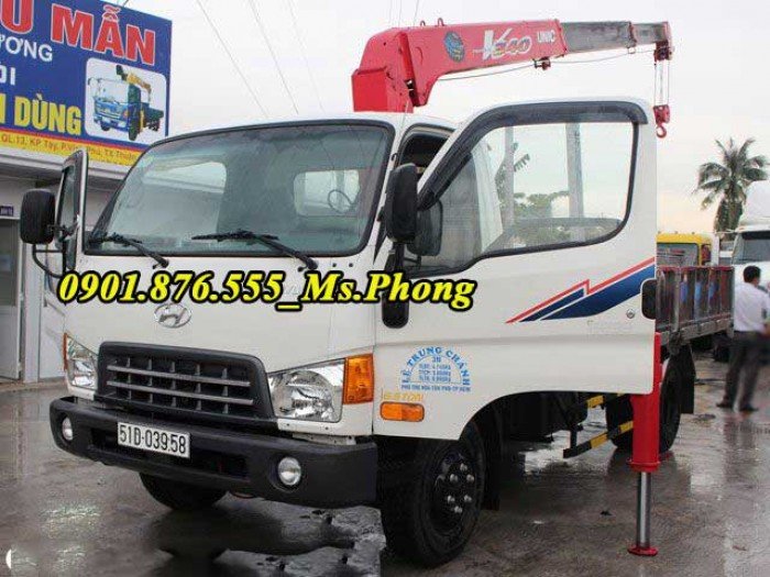 Bán xe tải Hyundai HD99 Gắn cẩu Unic Giao ngay
