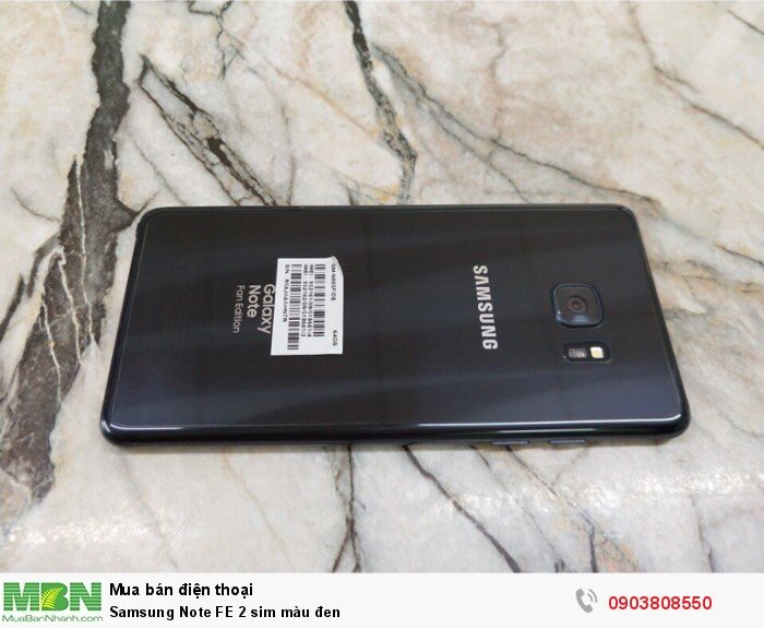 Samsung Note FE 2 sim màu đen0