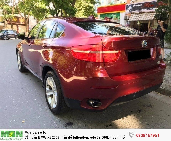 Cần bán BMW X6 2009 màu đỏ fulloption, odo 37.000km còn mới toanh